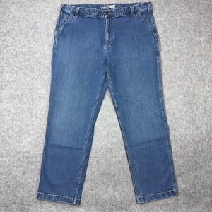 Carhartt Jeans Men 42x32 Blue Rugged Flex Relaxed Fit Utility Carpenter Workwear